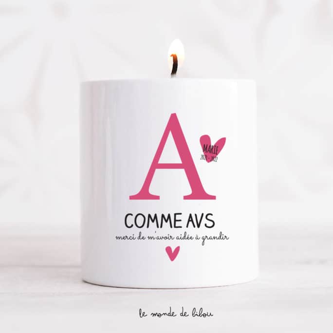 Bougie A comme ATSEM AVS AESH