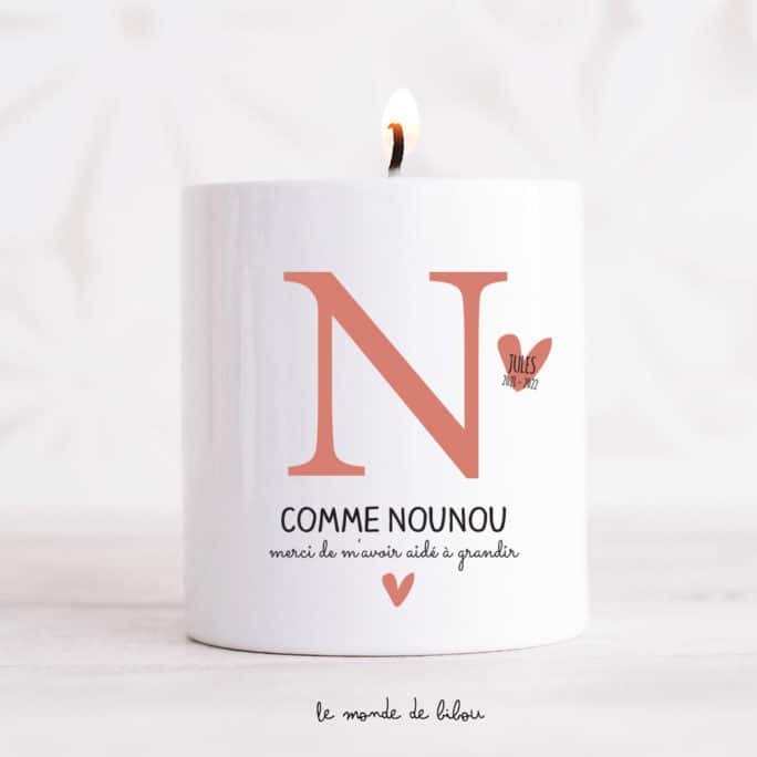 Bougie N comme Nounou