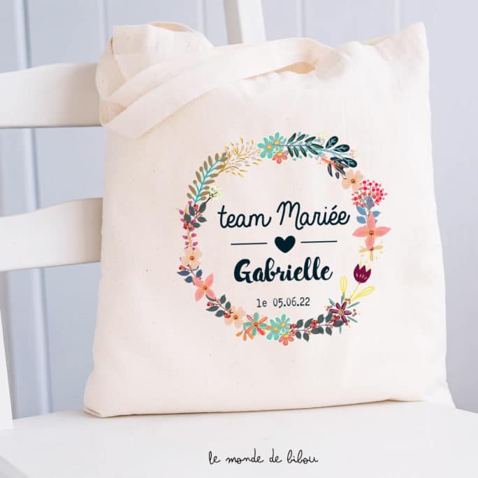 Tote bag EVJF Team mariée