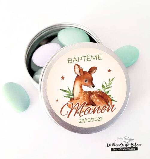 Boîte dragées Petite Biche