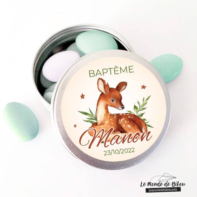 Boîte dragées Petite Biche