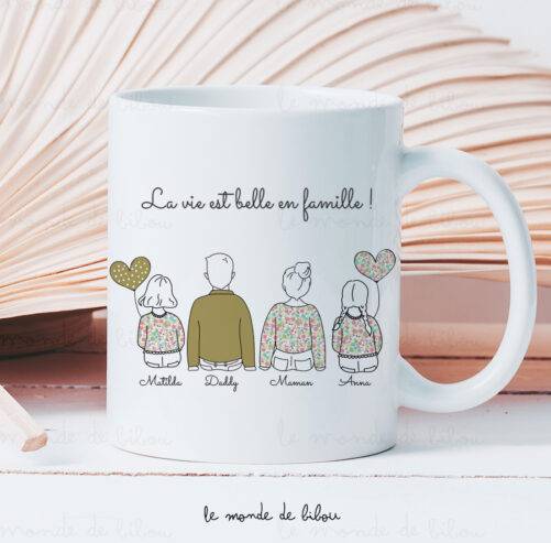 Mug La vie est belle en Famille