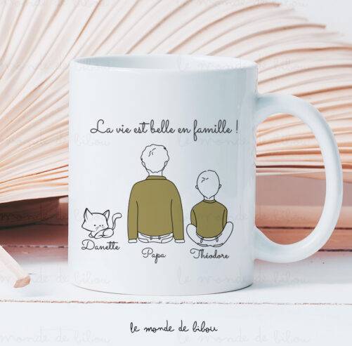 Mug La vie est belle en Famille