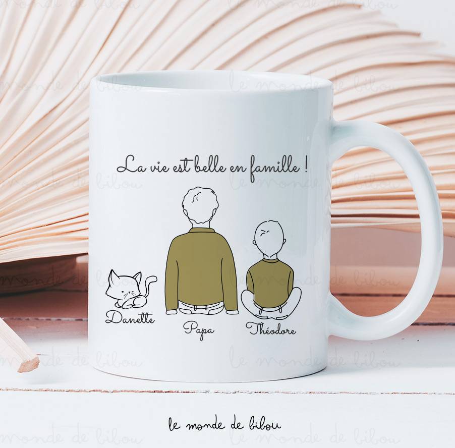 Mug La vie est belle en Famille
