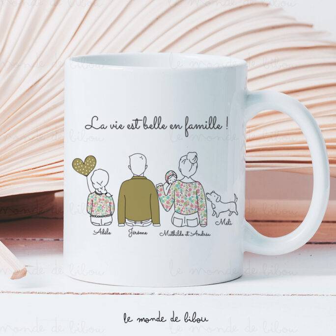 Mug La vie est belle en Famille