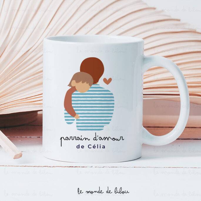 Mug Parrain d'amour personnalisé