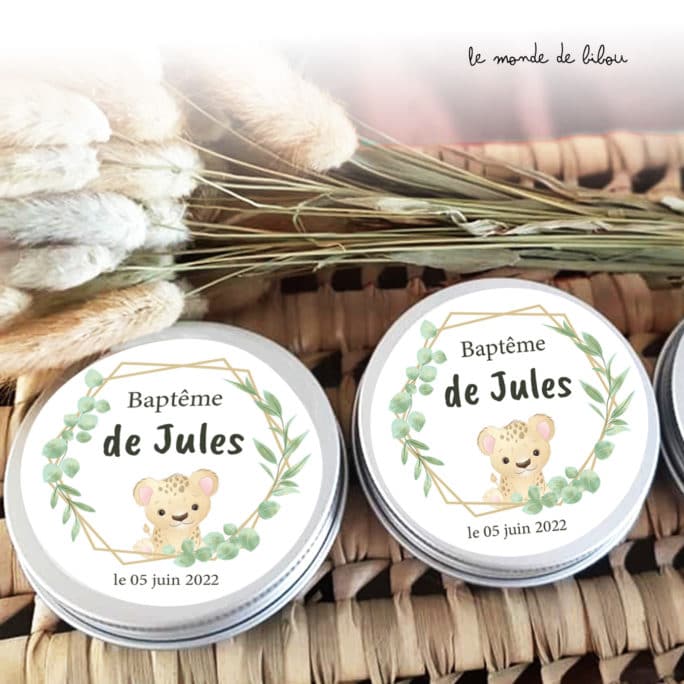 Boîte dragées Bébé lion