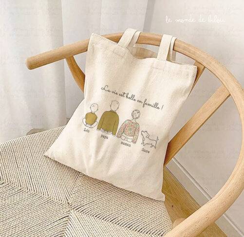 Sac La vie est belle en Famille