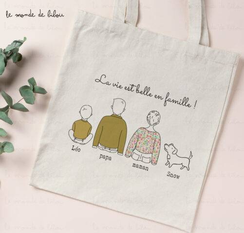 Sac La vie est belle en Famille