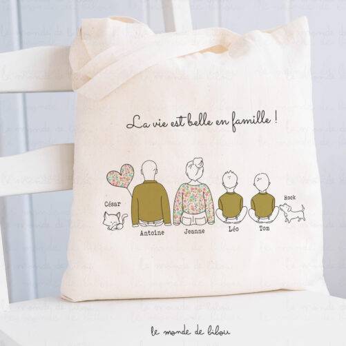 Sac La vie est belle en Famille