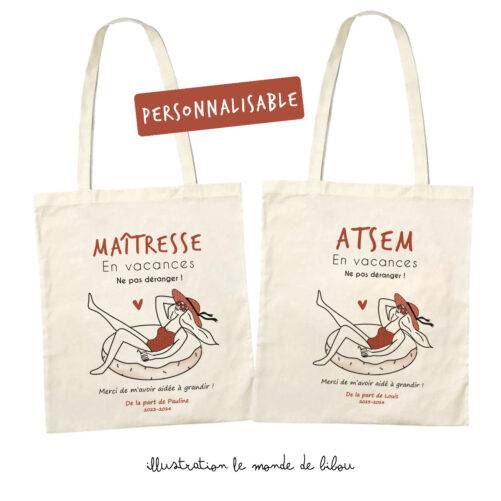 Sacs Maîtresse et Atsem en vacances