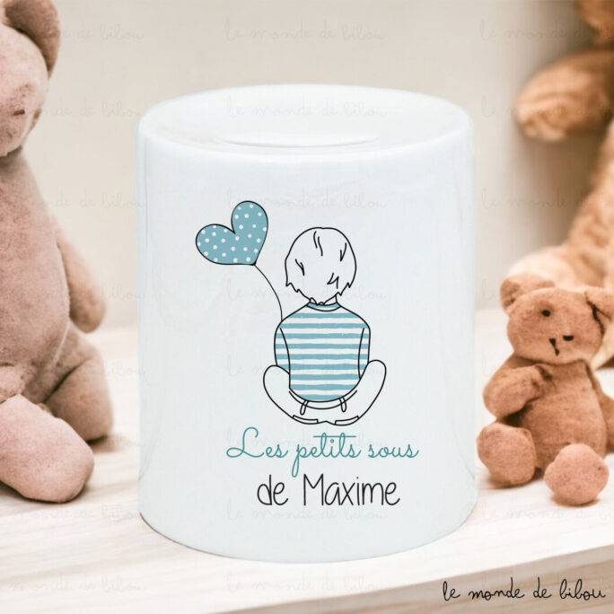 Tirelire Mes petits sous personnalisée