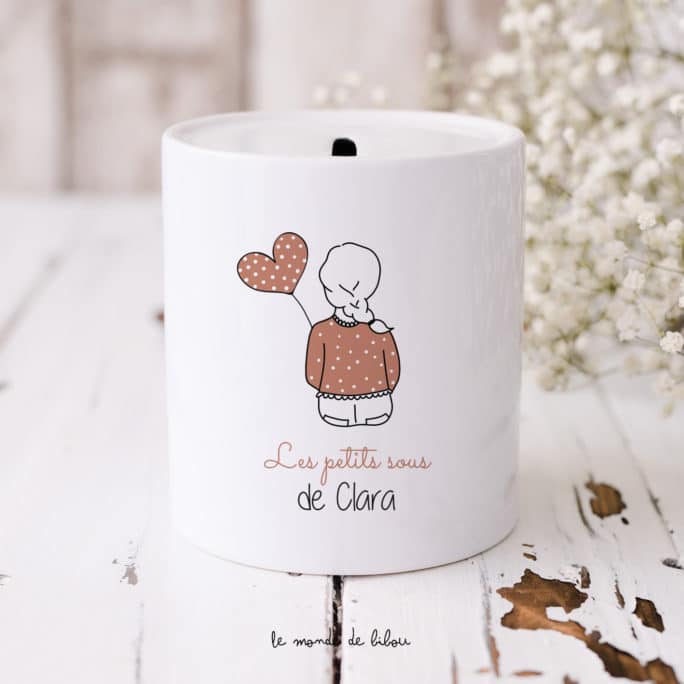 Tirelire Mes petits sous personnalisée