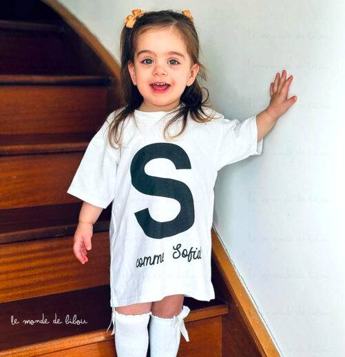 T-Shirt personnalisé Initiale