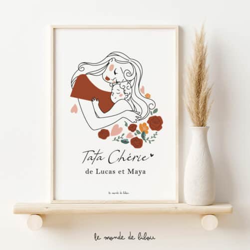 Affiche personnalisée Tata chérie