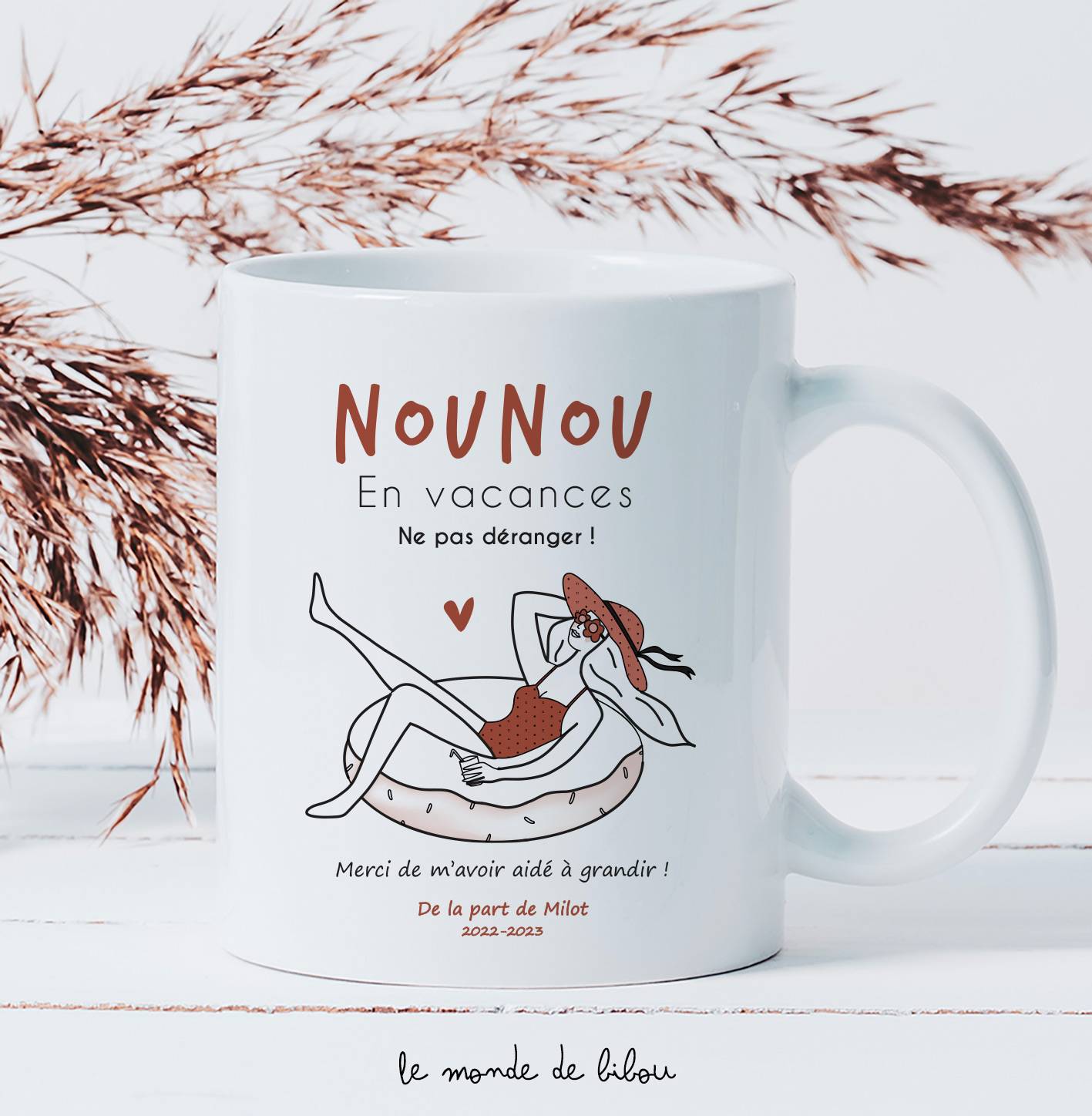 Mug Nounou en vacances