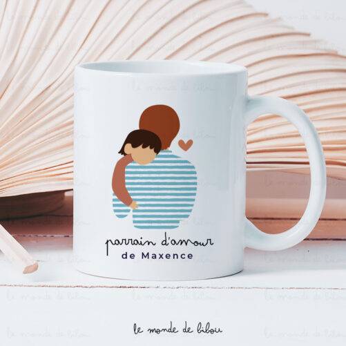 Mug Parrain d'amour personnalisé