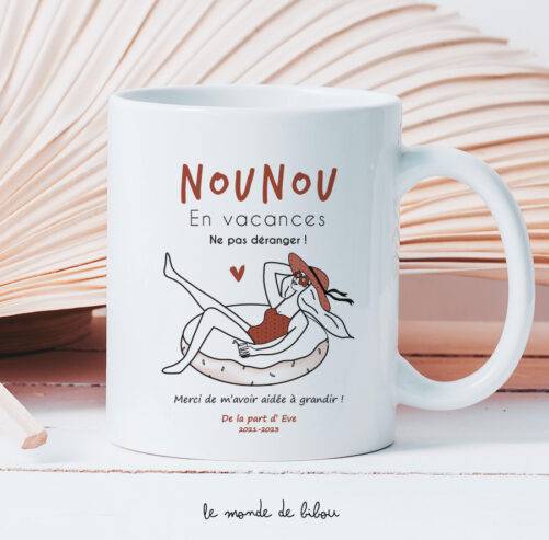 Mug Nounou en vacances