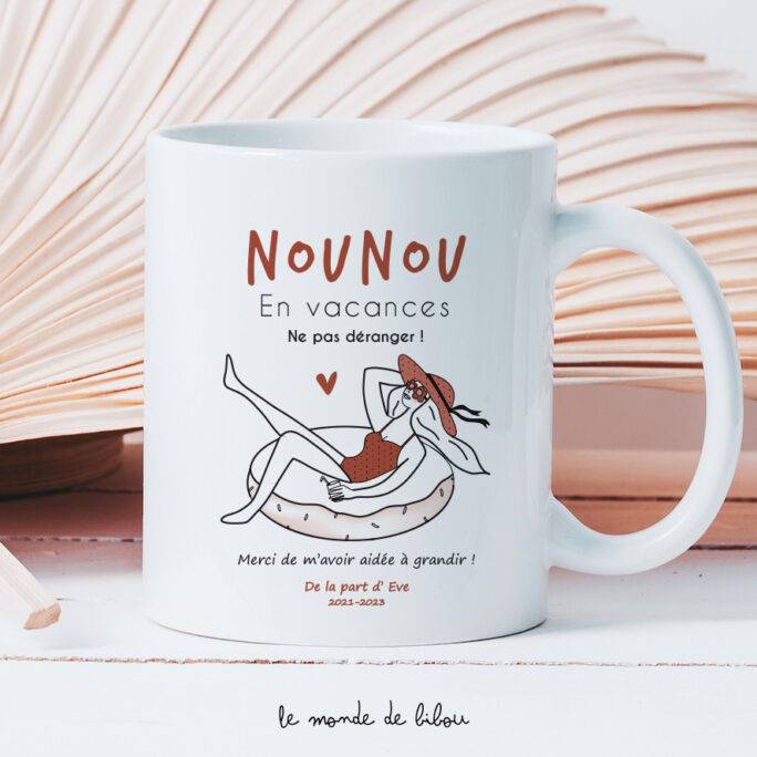 Mug Nounou en vacances