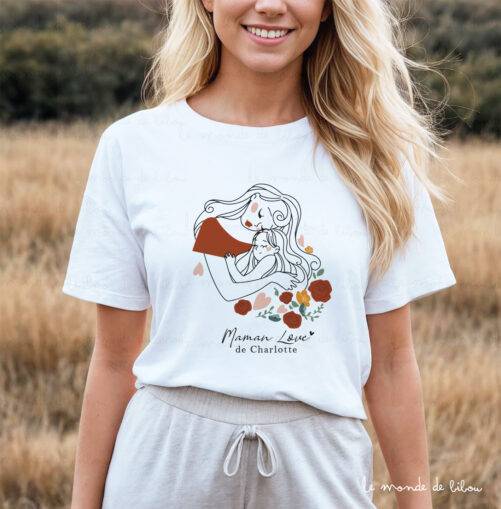 T-shirt personnalisé Maman love