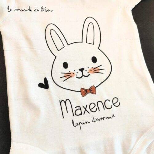Body Petit lapin d’amour
