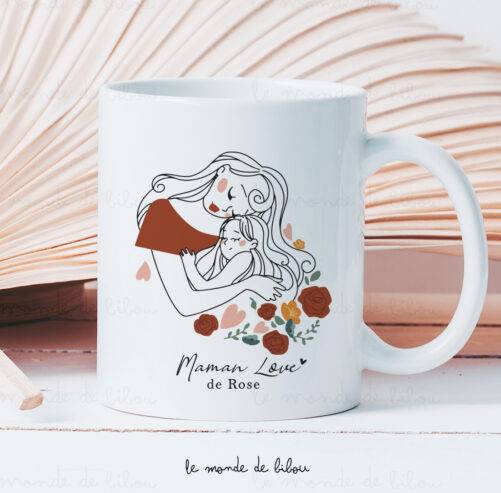 Mug personnalisé Maman love