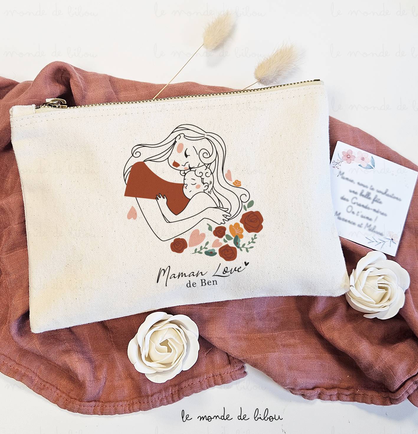 Pochette personnalisée Maman love