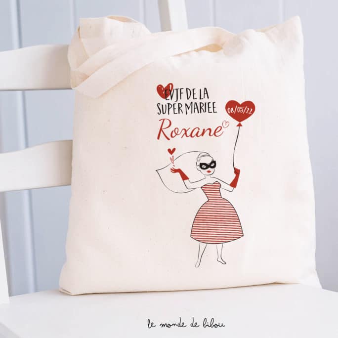 Tote bag EVJF Super Mariée