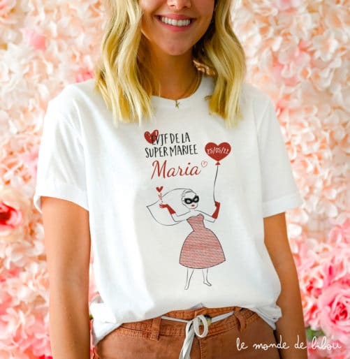 T-shirt EVJF Super Mariée