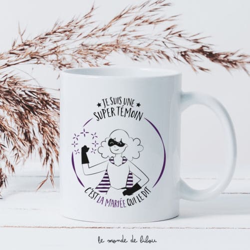 Mug témoin Super héroïne