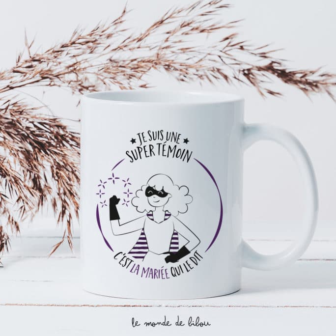Mug témoin Super héroïne
