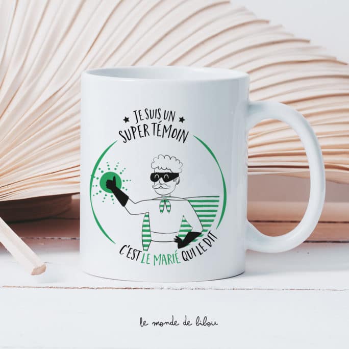 Mug témoin Super héros