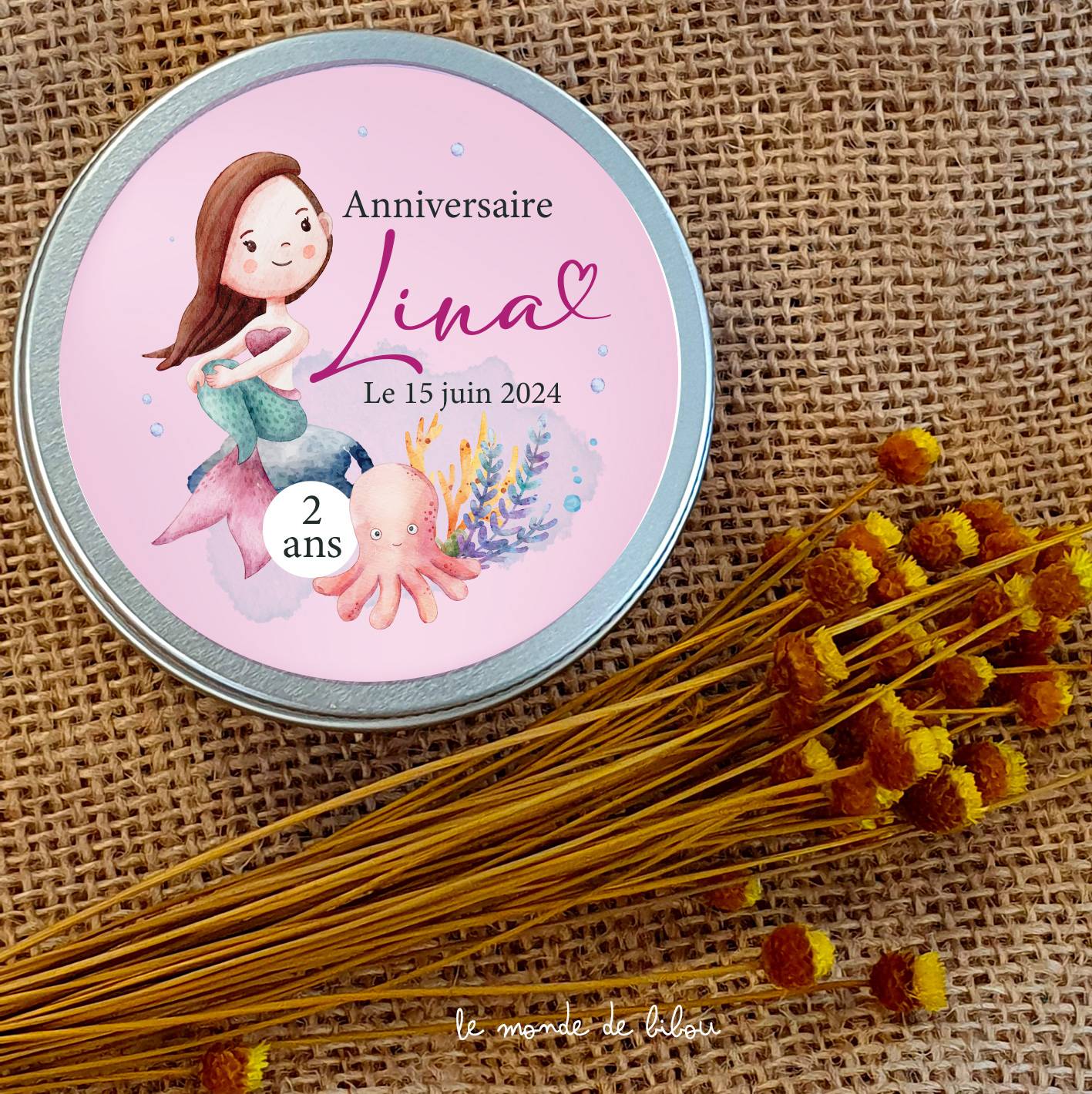 Boîte dragées Sirène