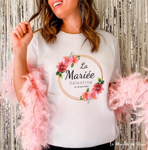 T-shirt EVJF Mariée Prénom