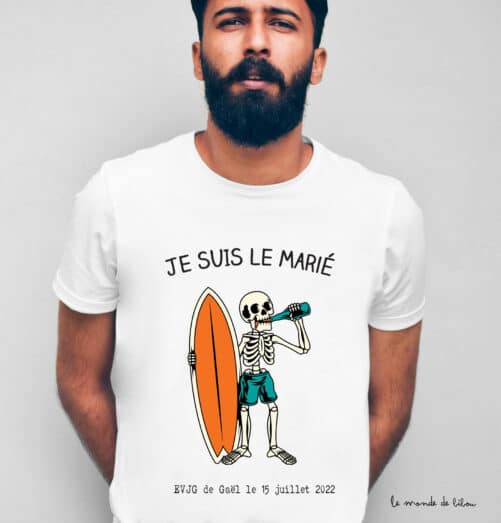 T-shirt EVJG Futur marié Surf