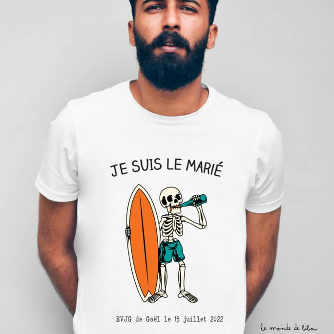 T-shirt EVJG Futur marié Surf