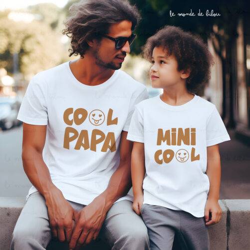 Duo T-shirts Papa et Mini cool