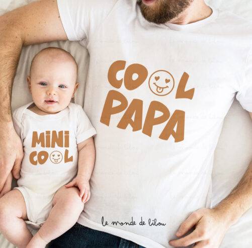 Duo T-shirts Papa et Mini cool