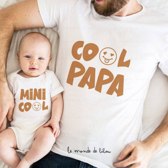 Duo T-shirts Papa et Mini cool