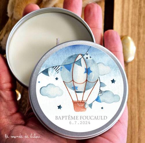 Lot de 10 bougies Montgolfière