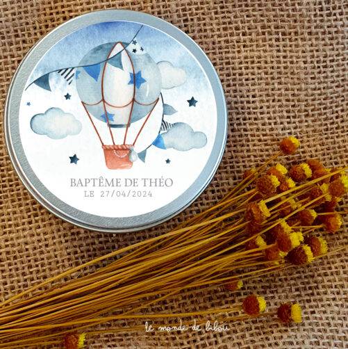 Lot de 10 bougies Montgolfière