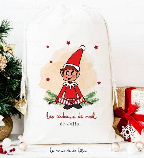 Hotte Lutins de Noël taille L