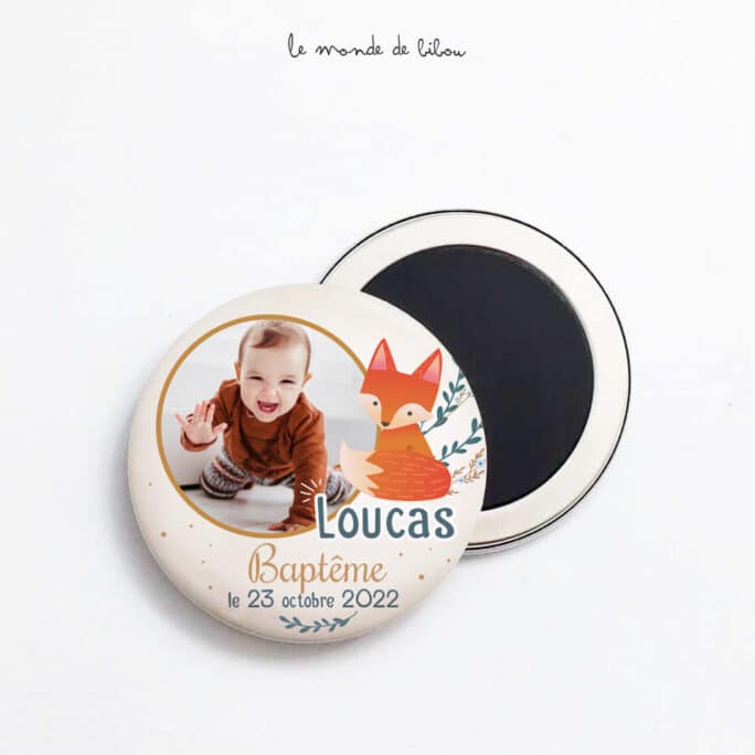 Lot de 10 magnets photo Renard