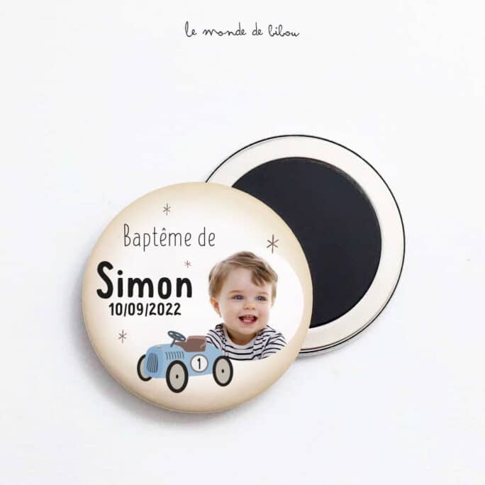 Lot de 10 magnets photo Voiture retro