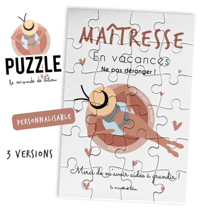 Puzzle Maîtresse Nounou en vacances