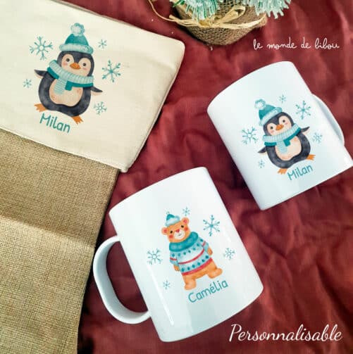 Tasse incassable Animaux de Noël