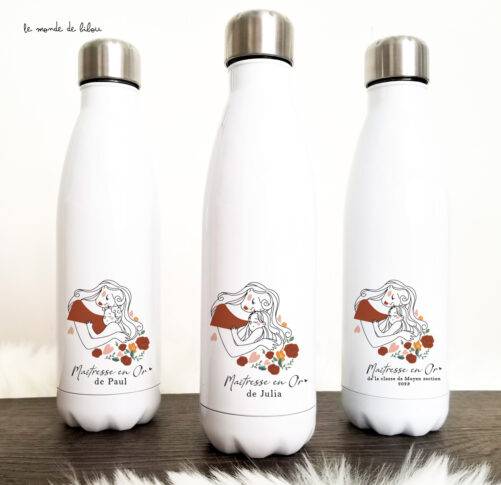 Bouteille isotherme Maîtresse en or