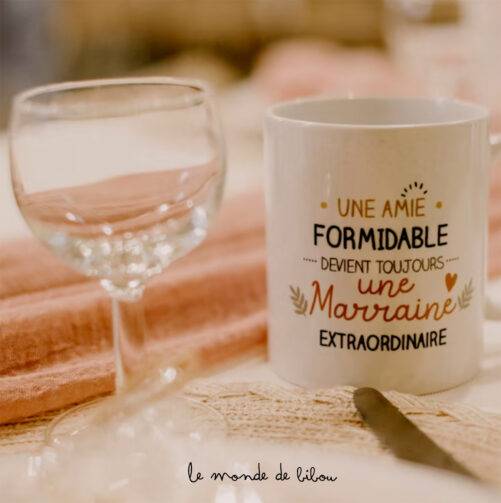 Mug personnalisé Marraine extraordinaire