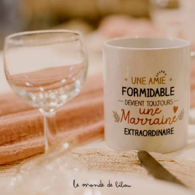 Mug personnalisé Marraine extraordinaire