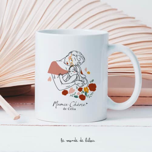 Mug personnalisé Mamie chérie